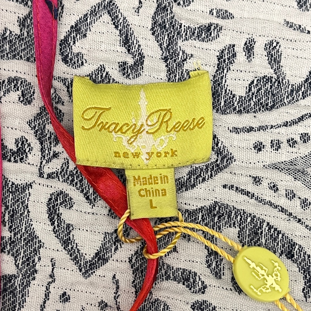 Tracy Reese Anthropologie Red Floral Silk Slip Mini Dress NWT Large - Picture 6 of 12